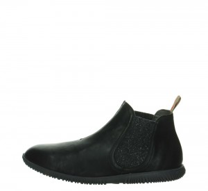 Think HAUKI Miesten Chelsea Nilkkurit Mustat | JHI892350